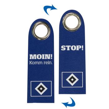 Hamburger SV HSV Türhänger "Moin" ca. 27 x 8,5 cm